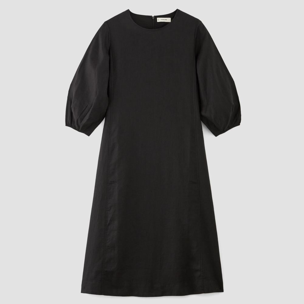 Everlane The Linen A-Line Midi Dress